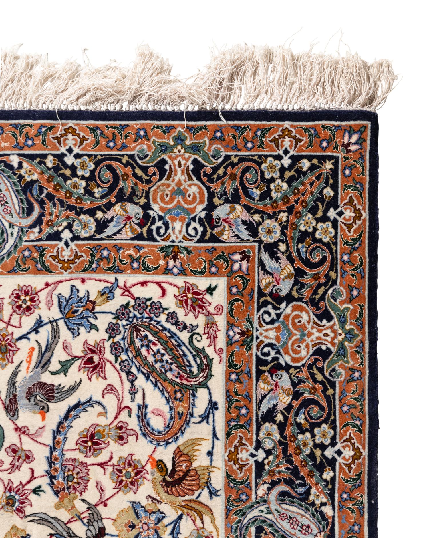 An Isfahan Wool and Silk Pictorial Rug