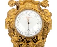 A Louis XVI Style Gilt Bronze Barometer