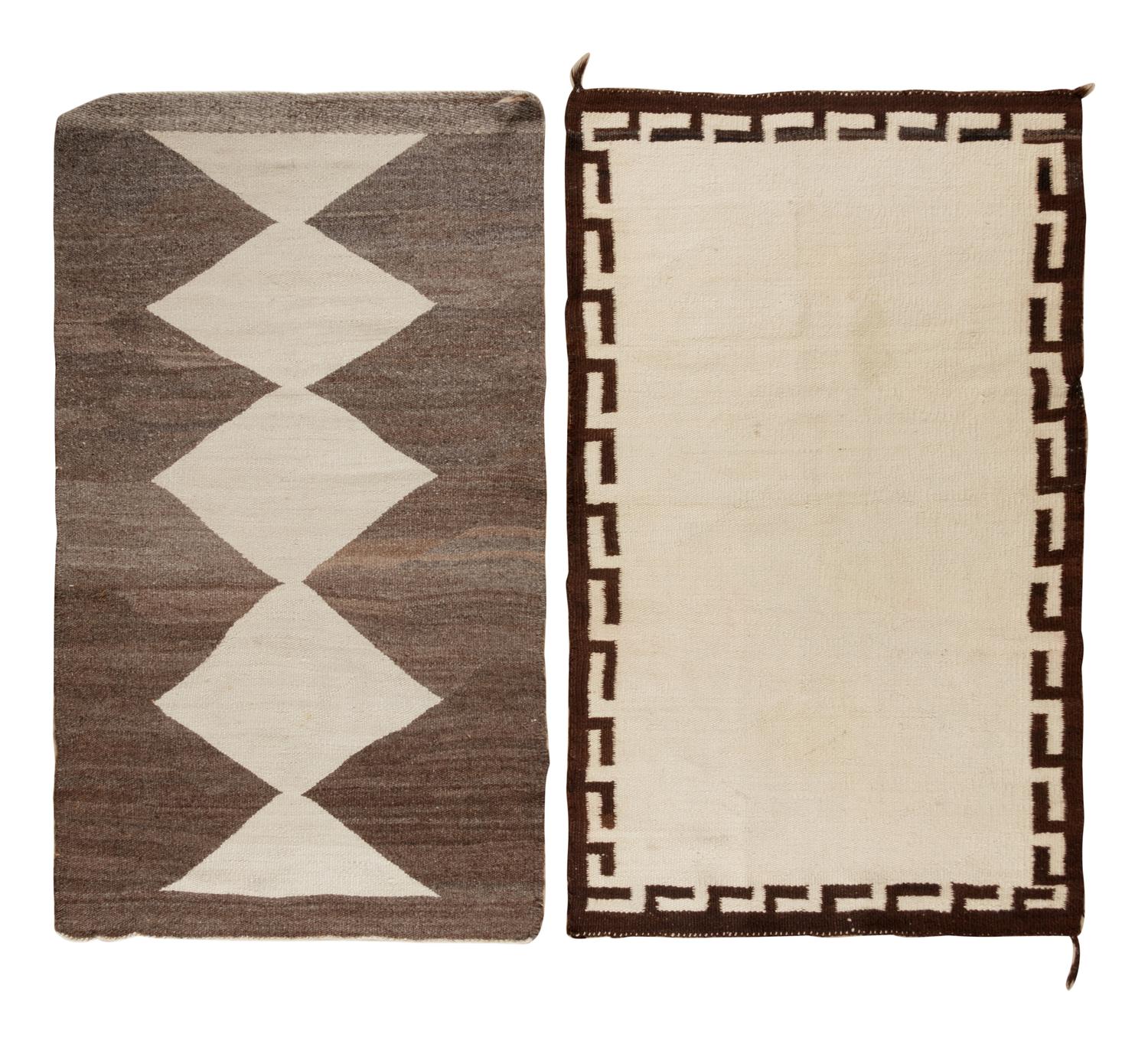 Navajo Double Saddle Blankets / Rugs