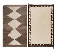 Navajo Double Saddle Blankets / Rugs