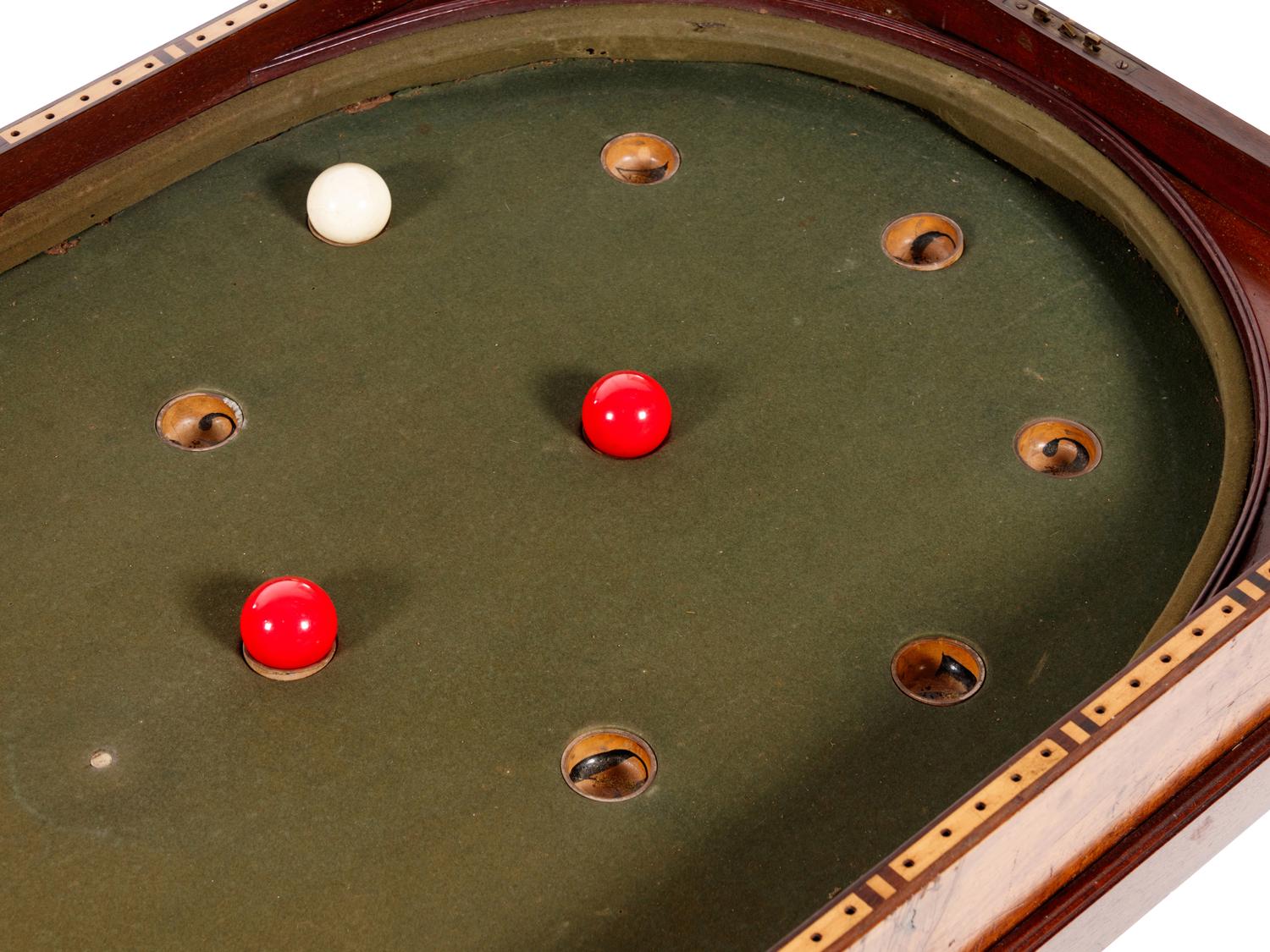 A George III Mahogany Bagatelle Table