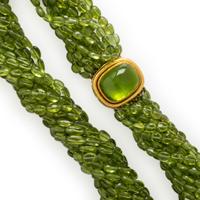 Elizabeth Locke, Peridot Torsade Necklace