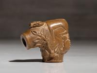 Sioux Claystone Effigy Pipe Bowl