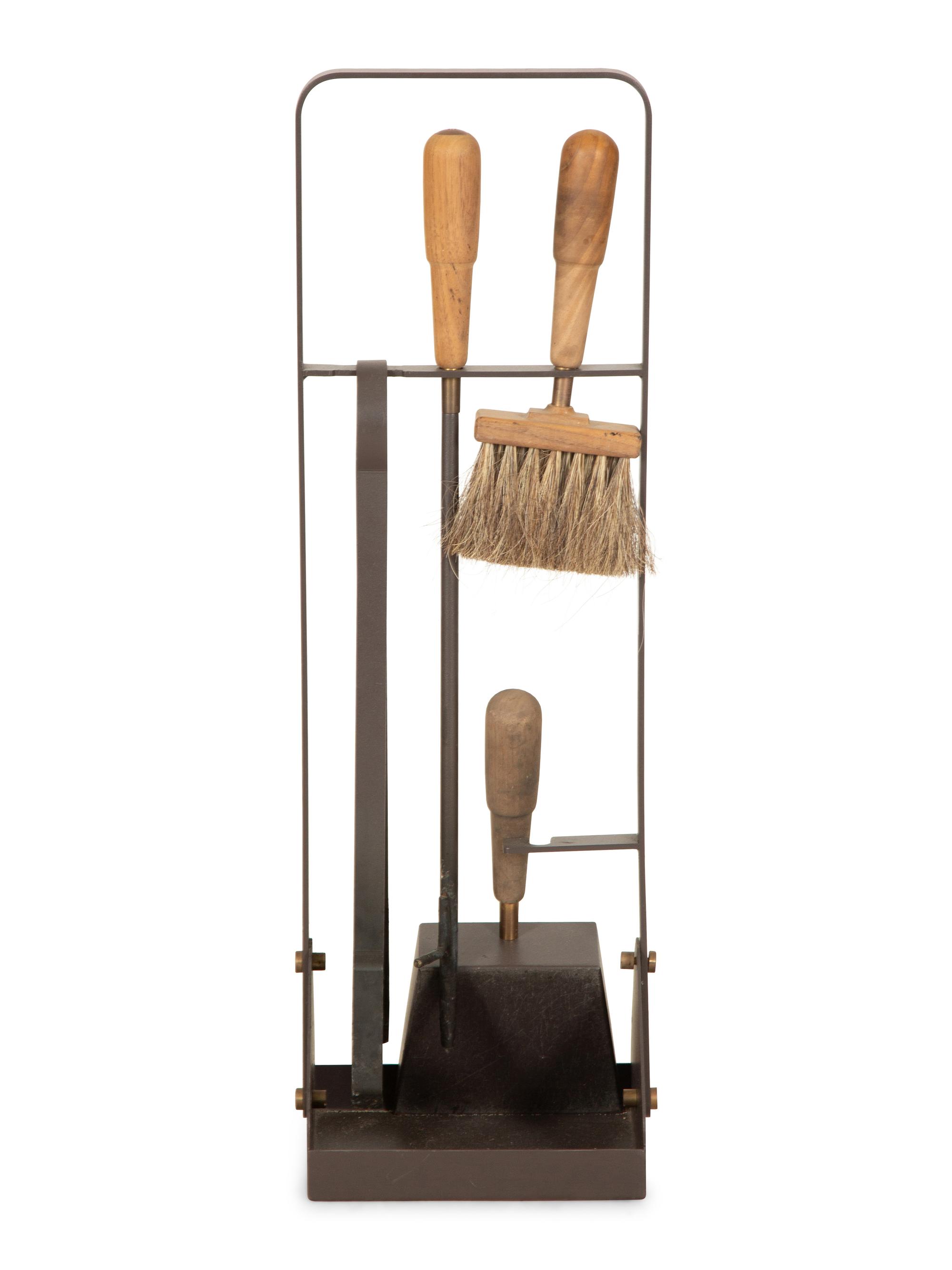 An Arts & Crafts Style Fire Tool Stand