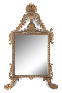 An Italian Giltwood Mirror Height 48 x width 29 inches. — 18TH CENTURY
