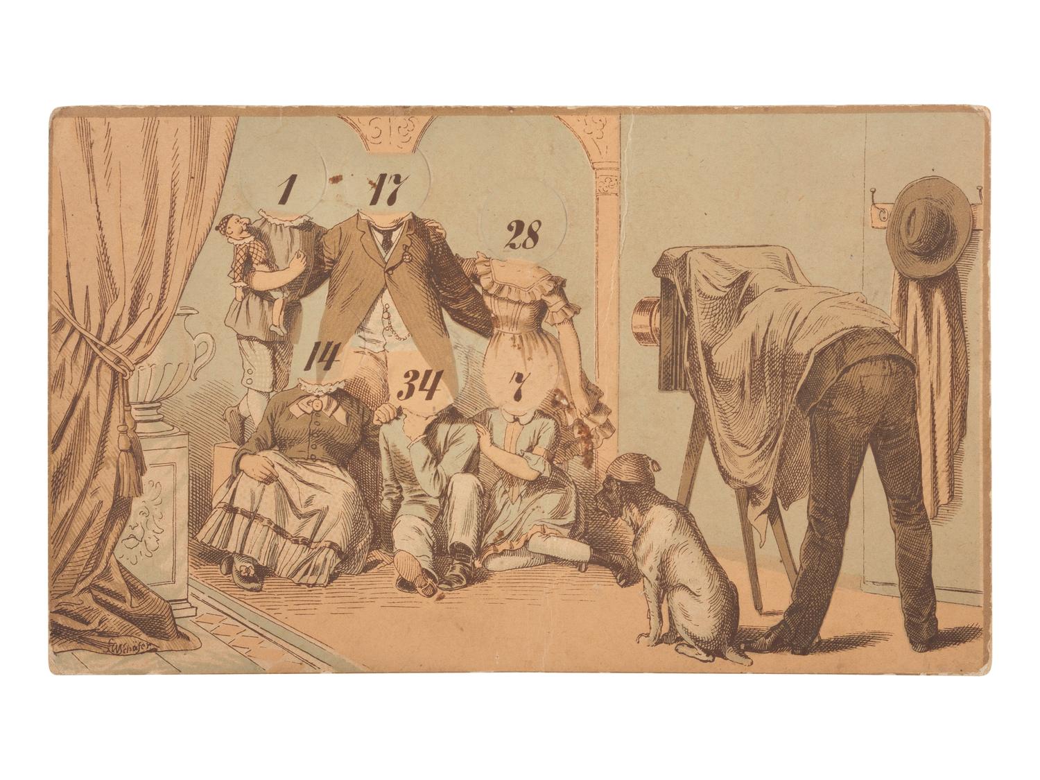 [EARLY PHOTOGRAPHY]. 11 photographic advertising imprints & puzzles, incl. E.&H.T. Anthony cover.