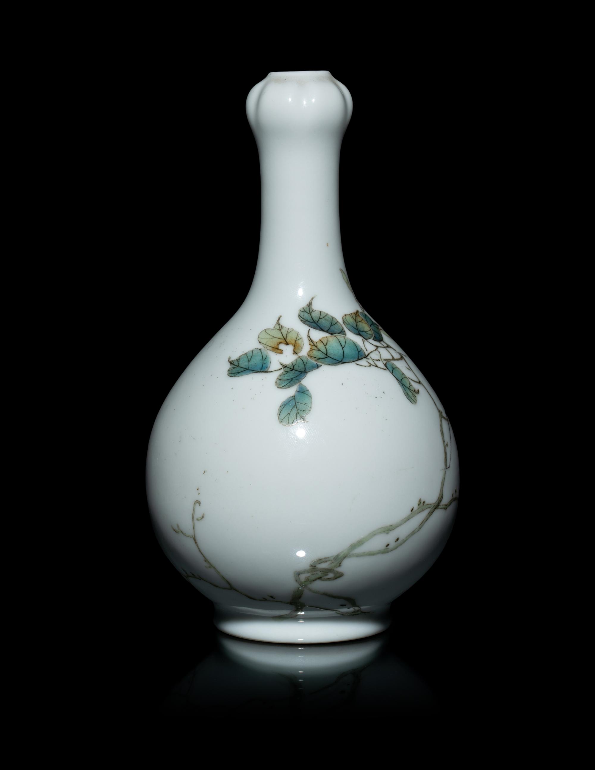 Two Chinese Famille Rose 'Insects' Porcelain Wares