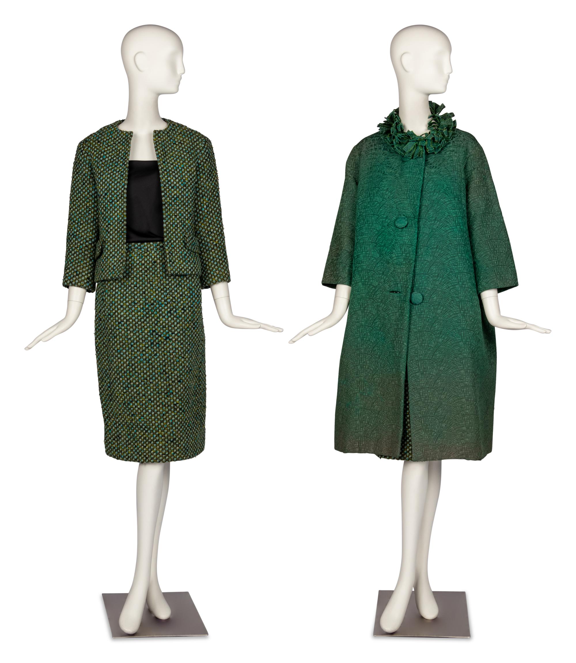 Christian Dior Demi-Couture Skirt Suit and Coat, 1960s