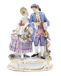 A Meissen Porcelain Figural Group Height 7 1/2 inches. — LATE 19TH/EARLY 20TH CENTURY