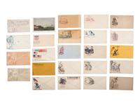 [CIVIL WAR]. A group of 24 patriotic covers, comprising: