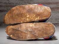 Arapaho Beaded Buffalo Hide Moccasins