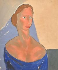 Alfred Henry Maurer (American, 1868-1932) - Woman Looking to Her Left