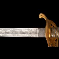 Outstanding Published Clauberg US Model 1850 Officer's Sword of Lt. Thomas McClure, 7th NY Heavy Artillery - KIA at Cold Harbor
