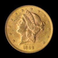 A United States 1888-S Liberty Head $20 Gold Coin