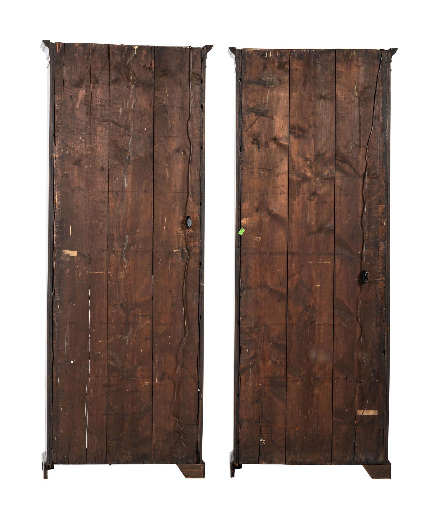 A Pair of George III Mahogany Cabinets