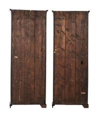 A Pair of George III Mahogany Cabinets