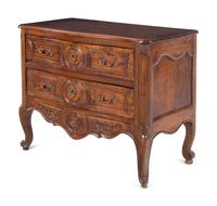A Provincial Louis XV Walnut Commode