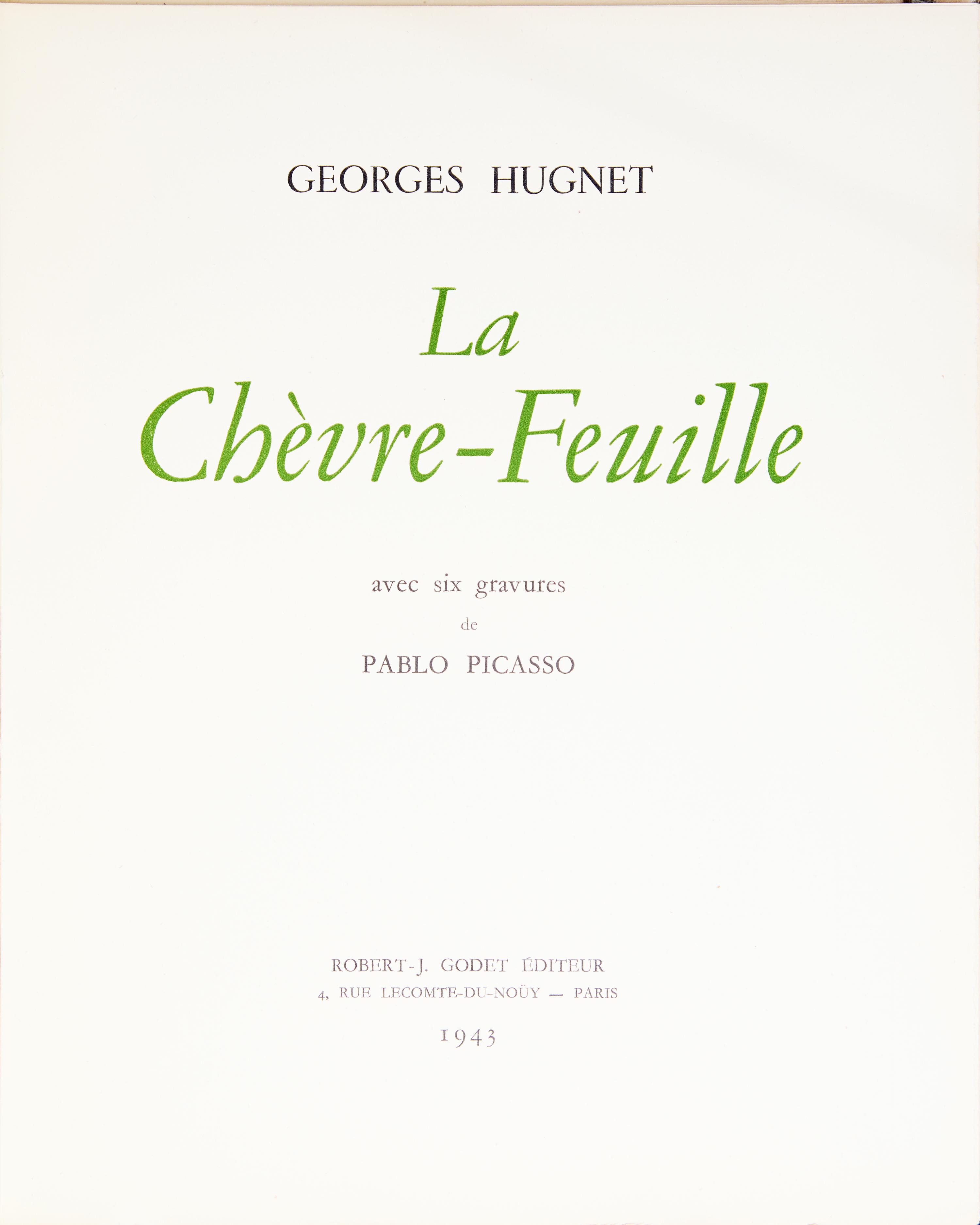 [Art] [Picasso, Pablo] Hugnet, Georges. La Chevre-Feuille