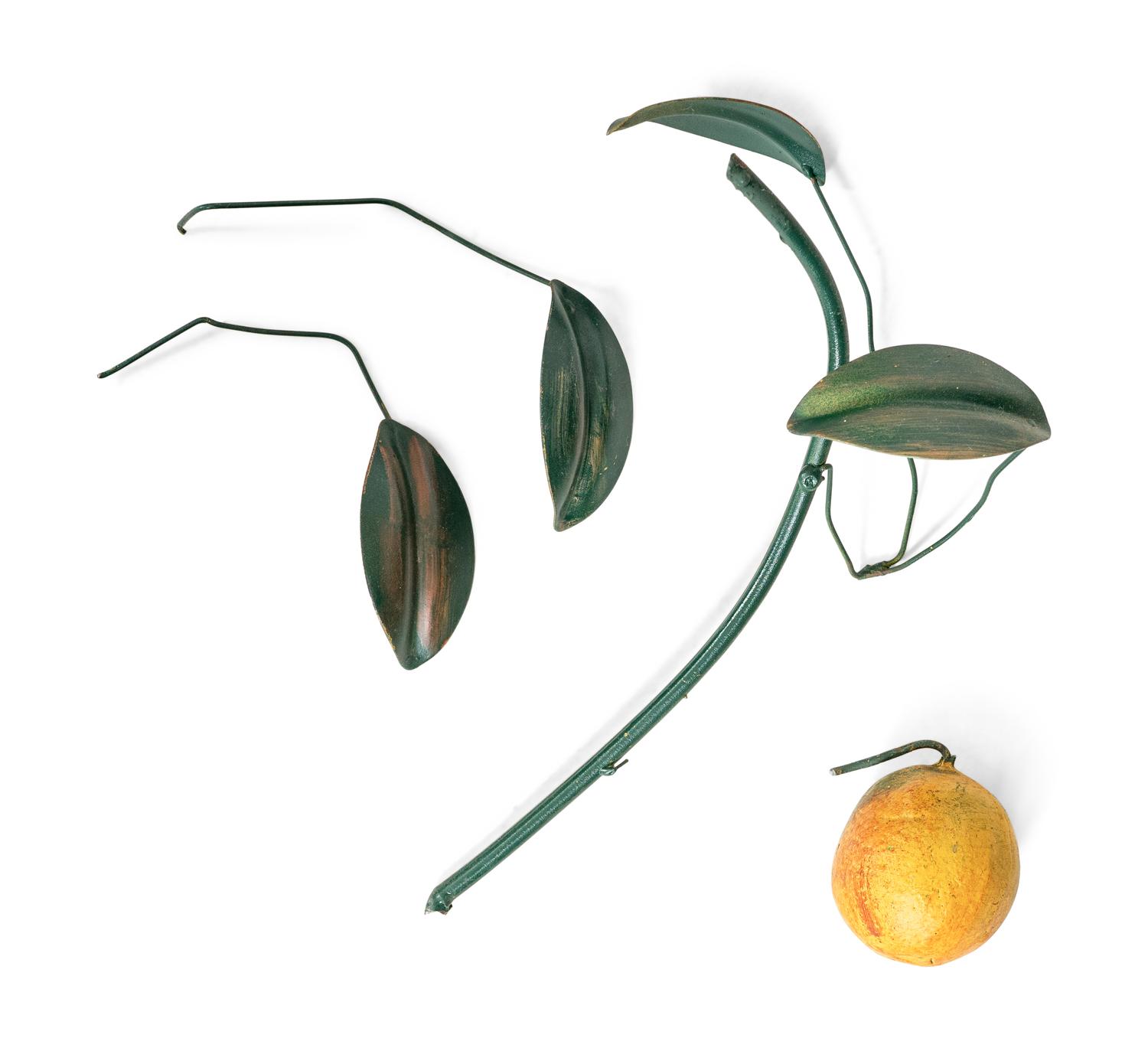 A Pair of Tole Peinte Models of Lemon Trees