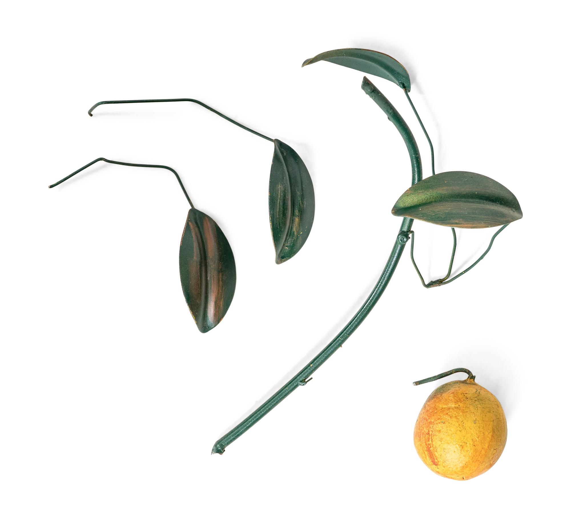 A Pair of Tole Peinte Models of Lemon Trees