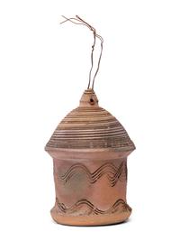 An Incised Sewer Tile Birdhouse