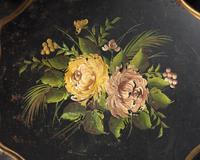 Two Tole-Decorated Tinware Trays