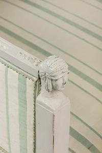 A Swedish Neoclassical Grey-Painted Sofa