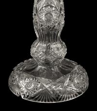 An American Cut Glass Table Lamp — 20th Century
