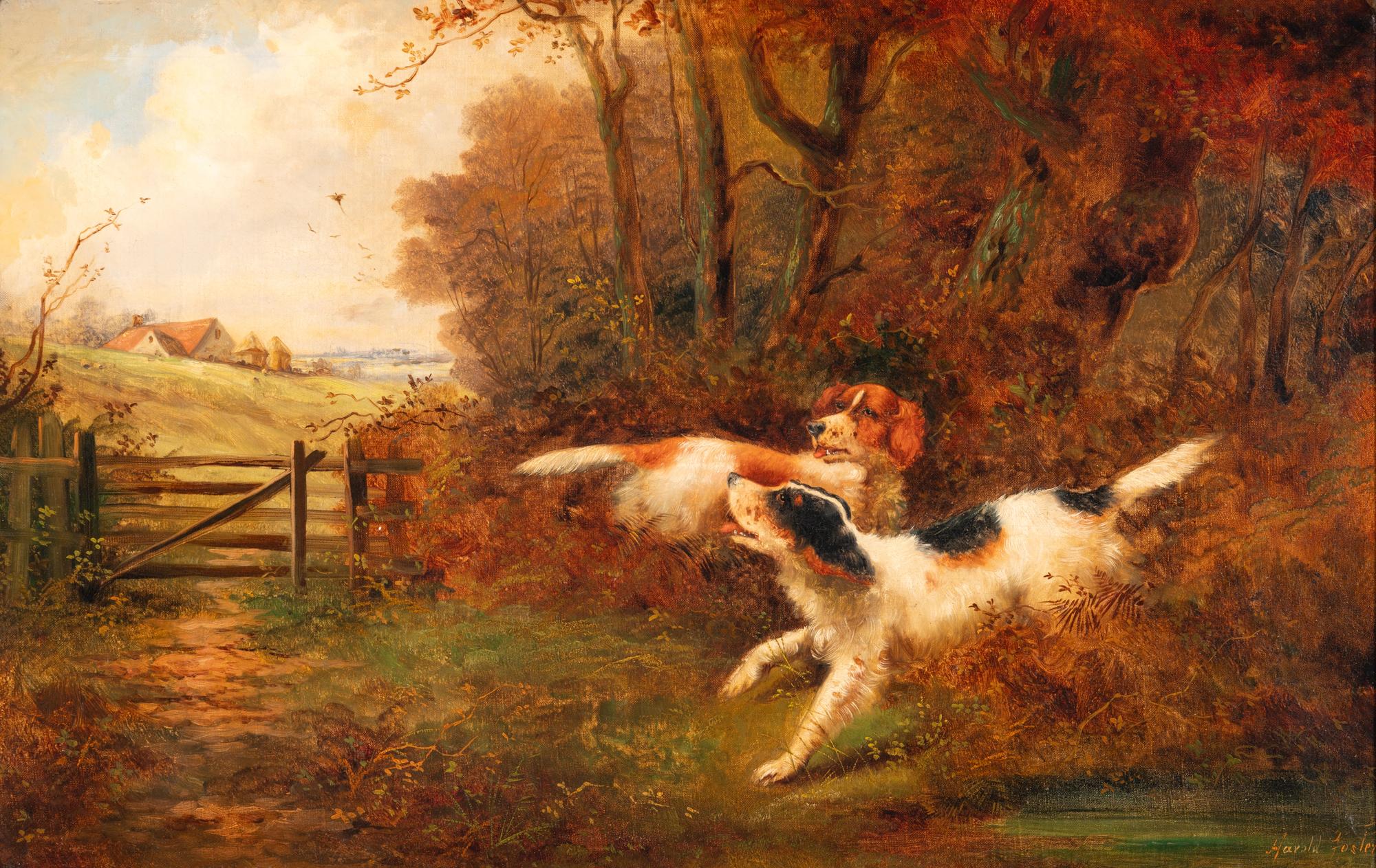Two Spaniels on a Hunt