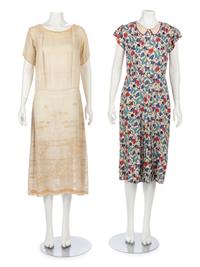 Three Vintage Day & Evening Dresses, 1920s