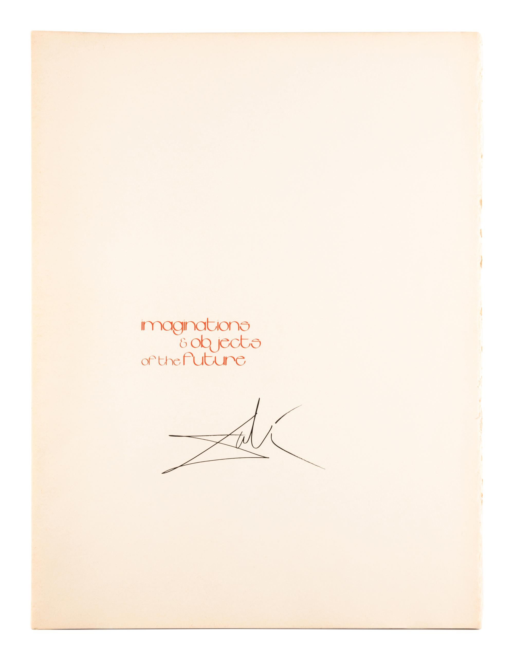 6 plates from Imaginations and Objects of the Future (with original wooden box and introductory pages), 1975