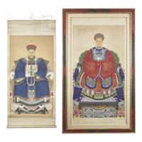 Two Chinese Ancestor Portraits