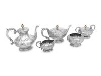 An American Silver Five-Piece Tea and Coffee Service