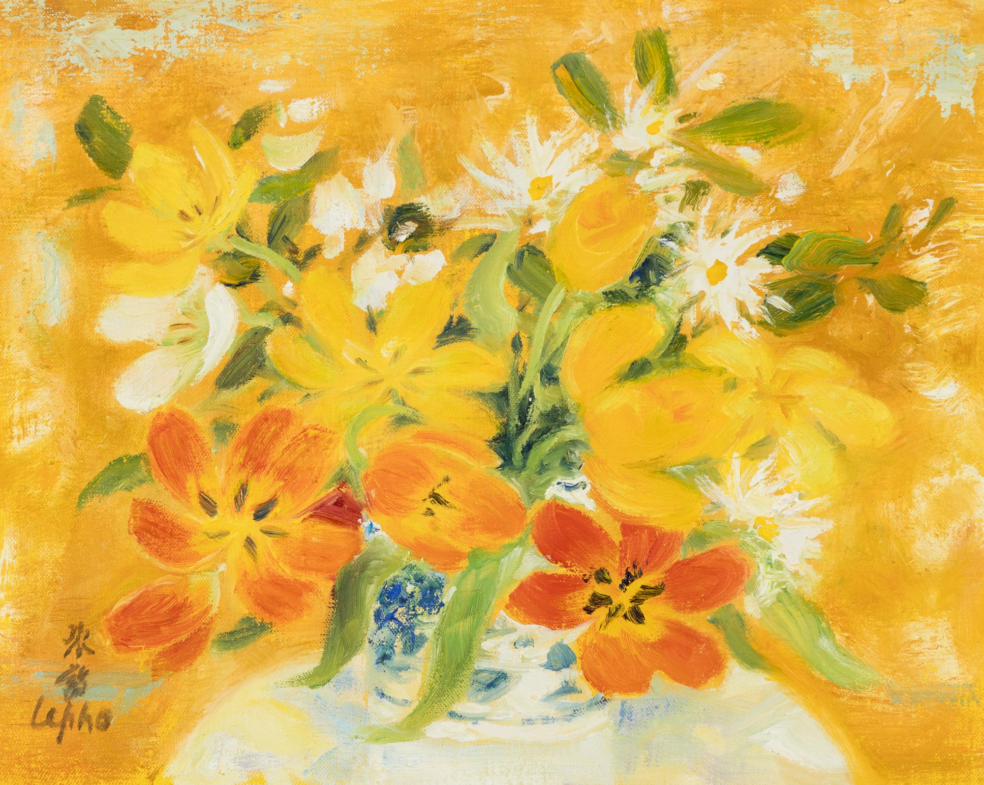 Tulipes sur Fond Jaune , 1976