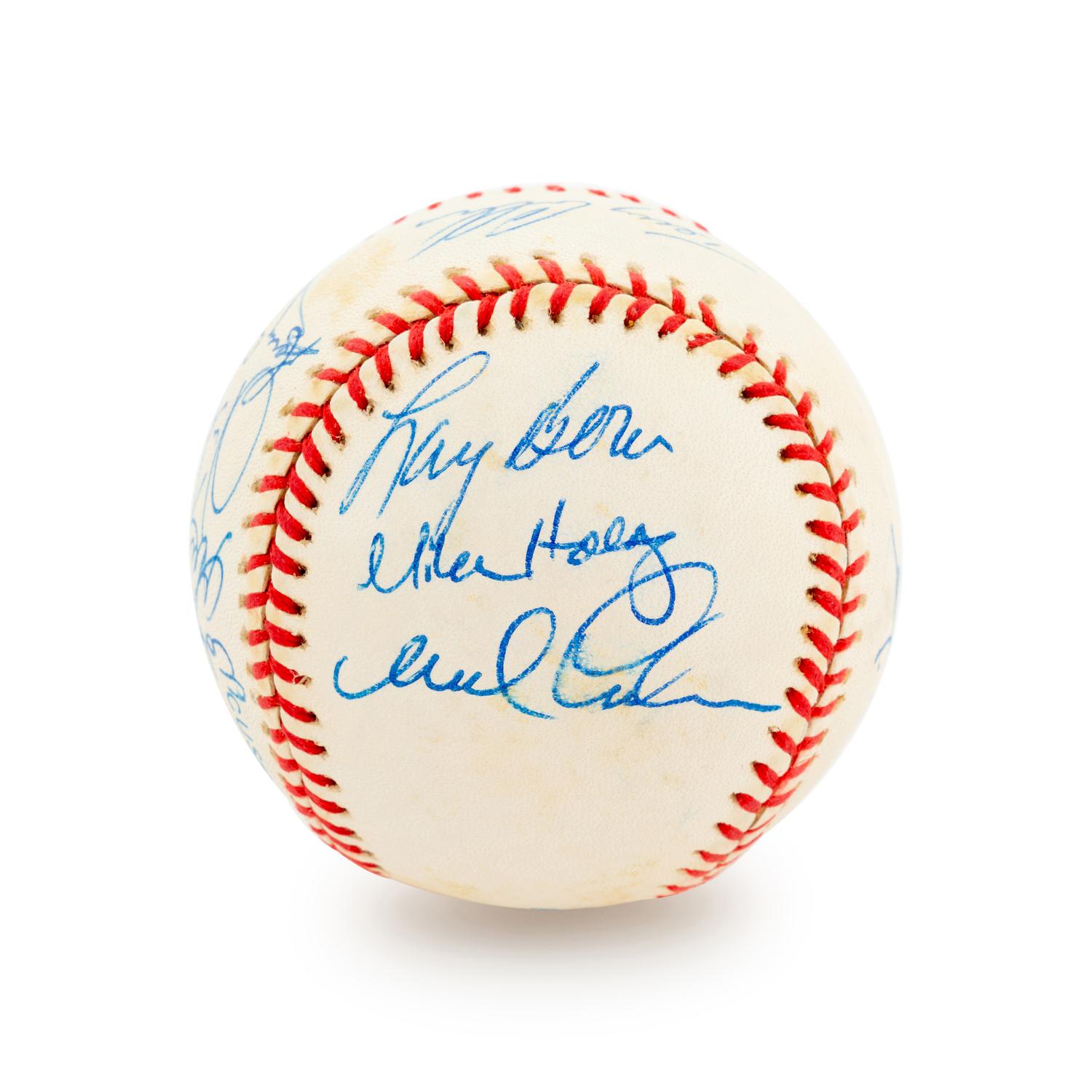 A Group of 19 Los Angeles Angels Signed Baseballs,