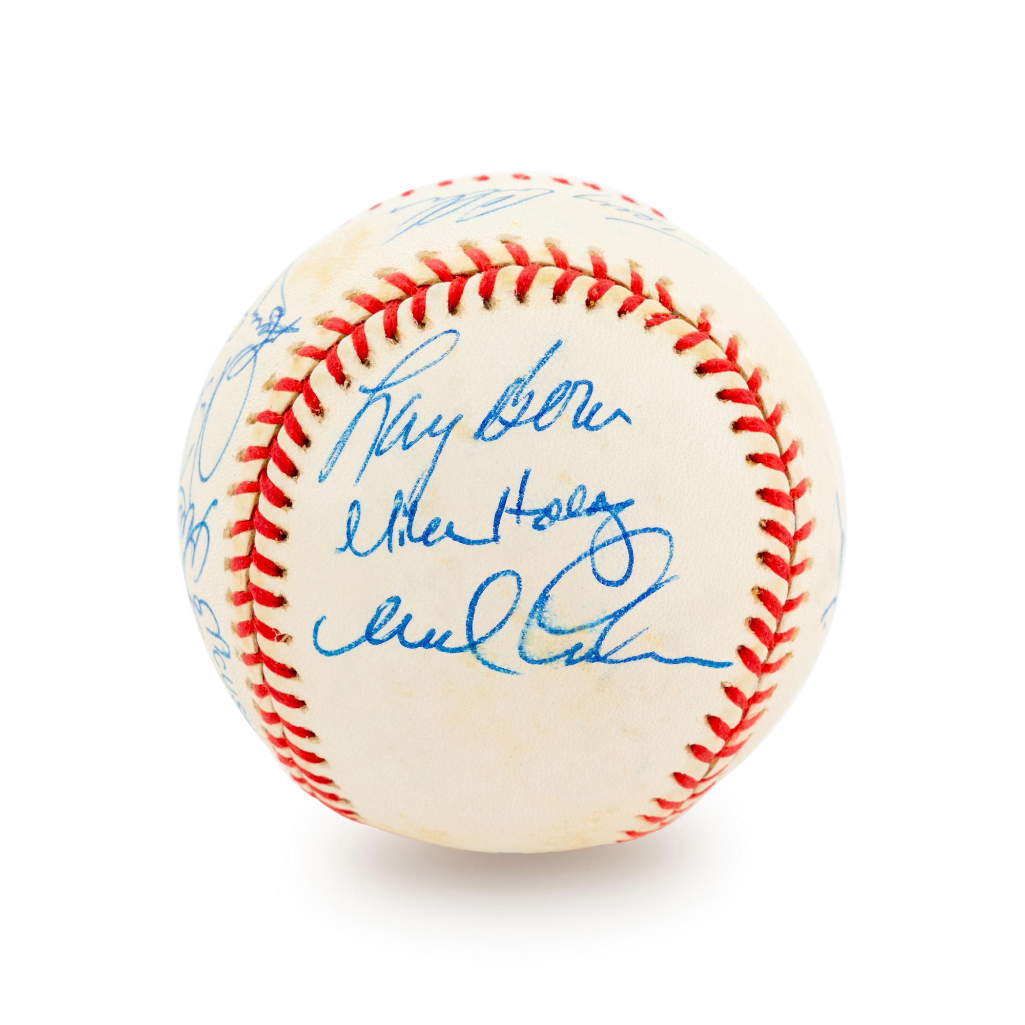 A Group of 19 Los Angeles Angels Signed Baseballs,