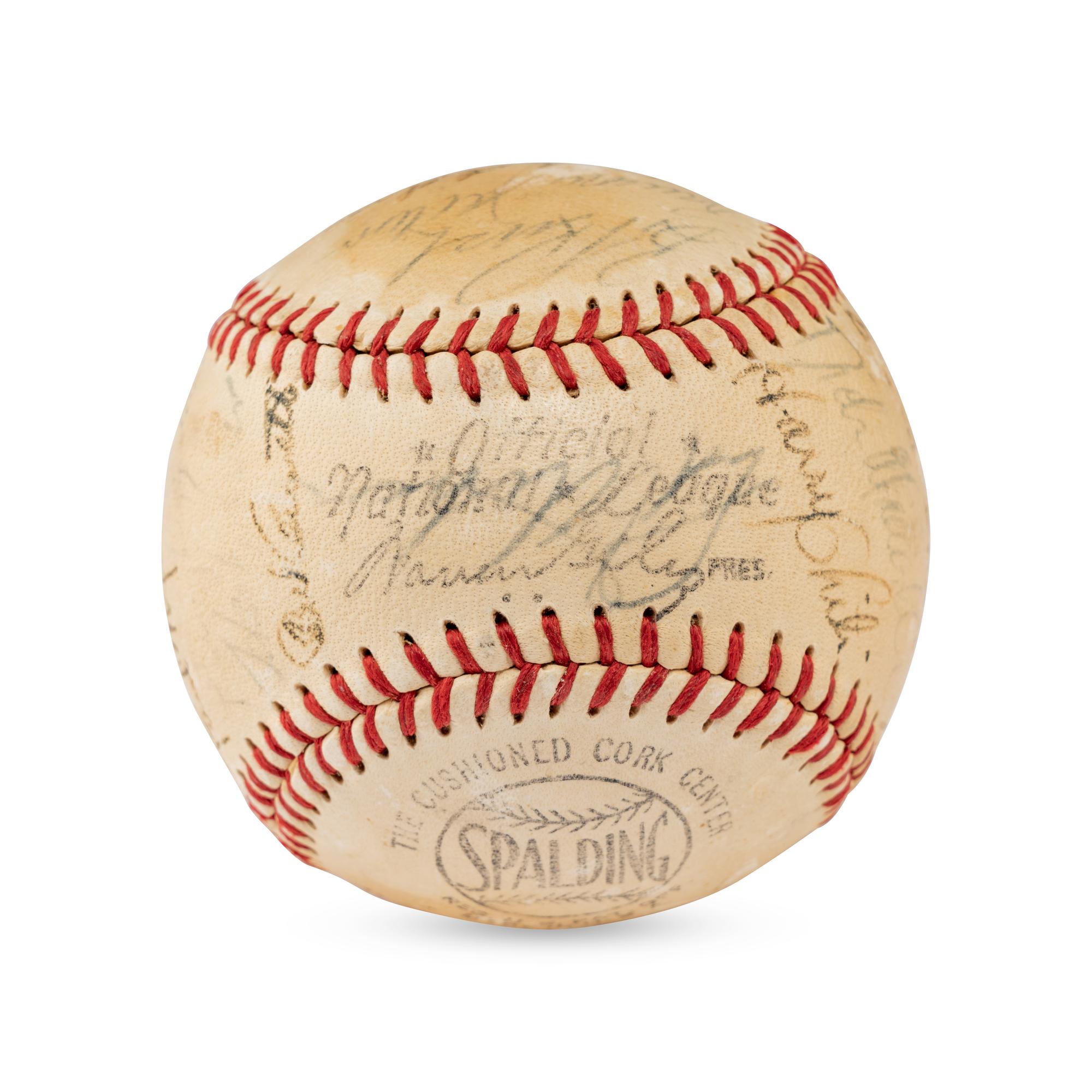 A 1952 Chicago Cubs Team Signed Autograph Baseball