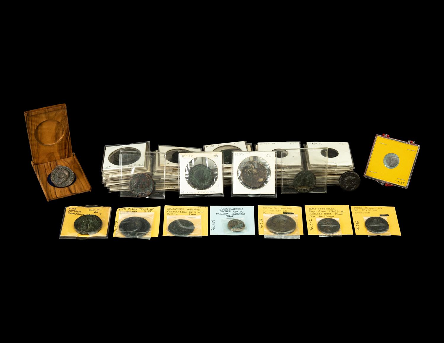 [ANCIENT] A Large Collection of Roman Bronze Coins (4th Century BCE-3rd Century CE)