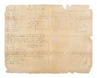[MILITARIA]. Militia roll signed by Captain Emanuel D. Roath, later a commander at Gettysburg.