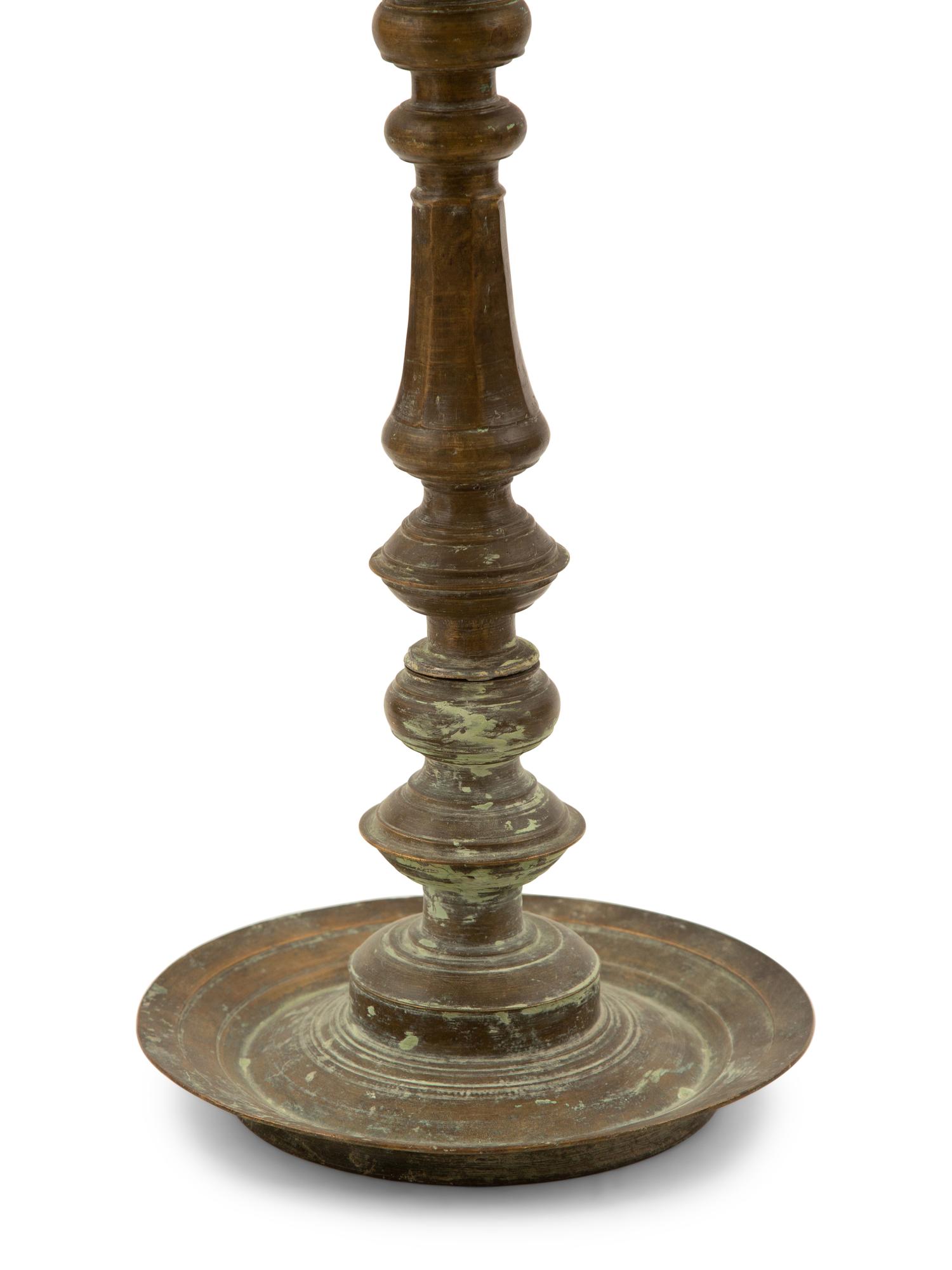 An Indian Brass Kerala Oil Lamp