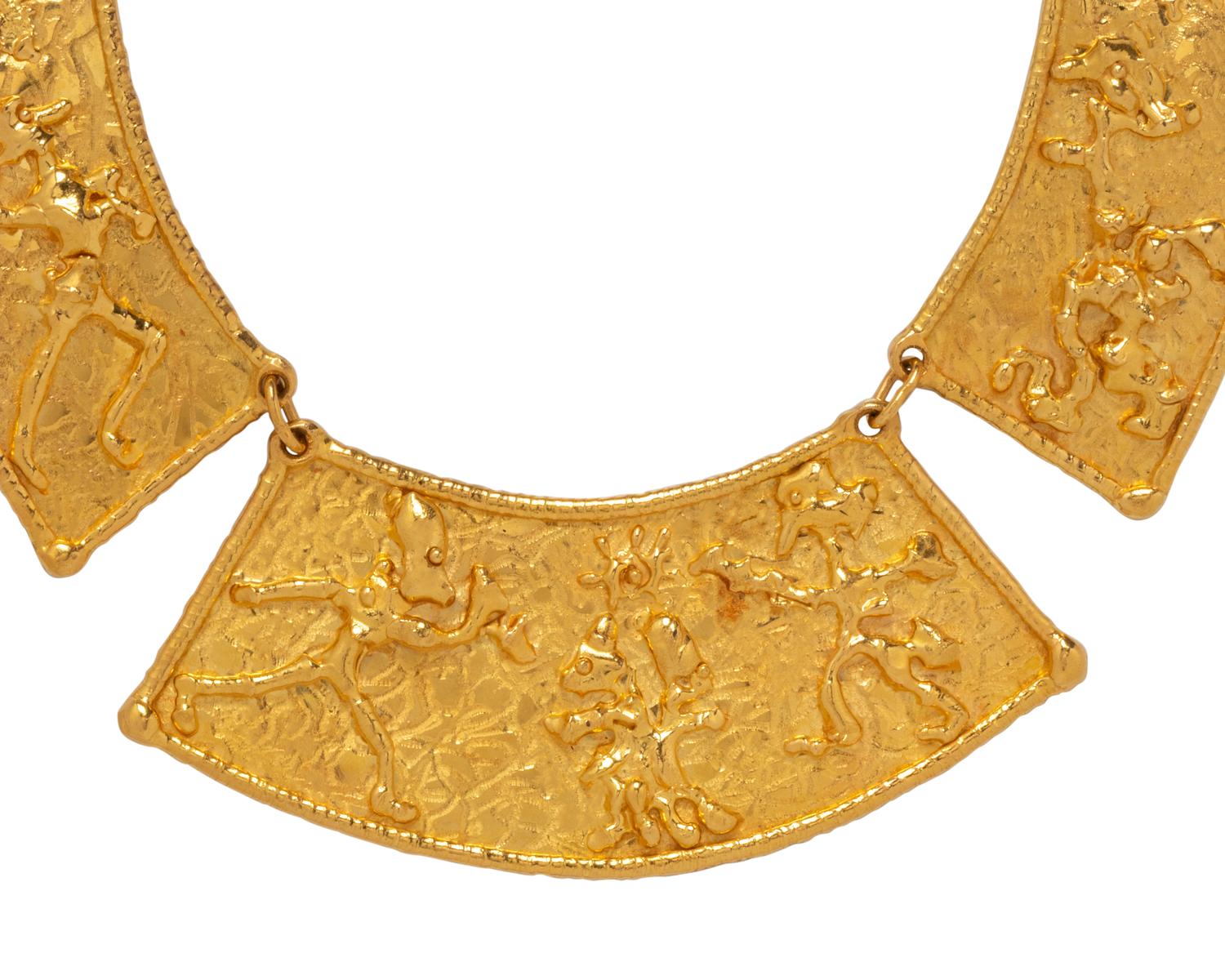 JEAN MAHIE, HIGH KARAT GOLD NECKLACE