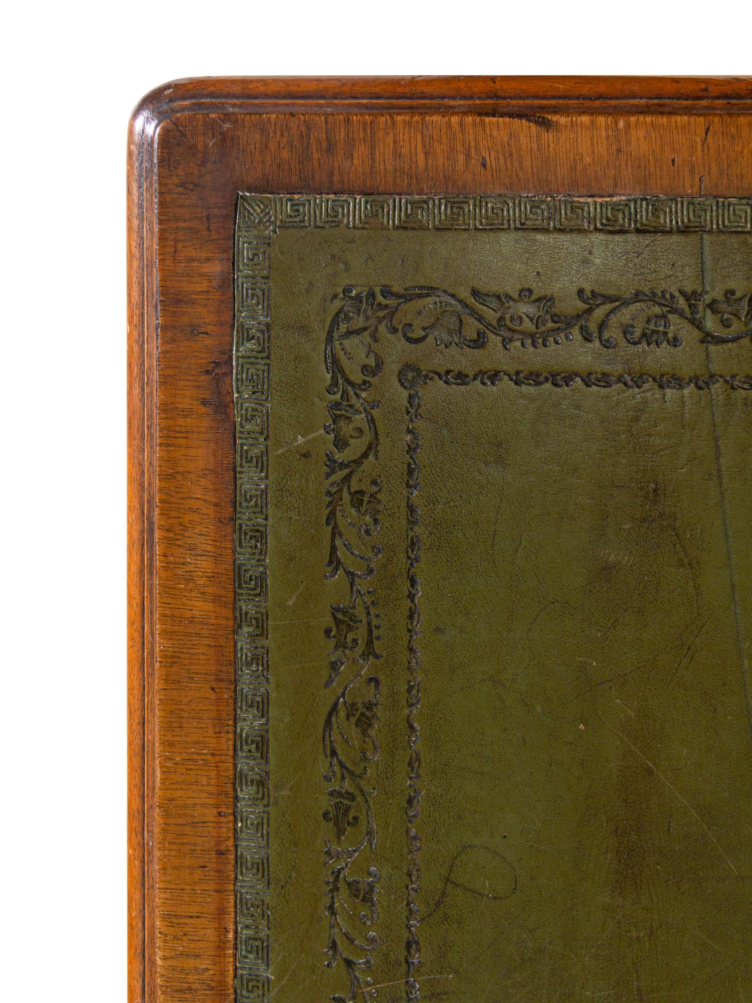 An Edwardian Leather-Inset Mahogany Writing Table