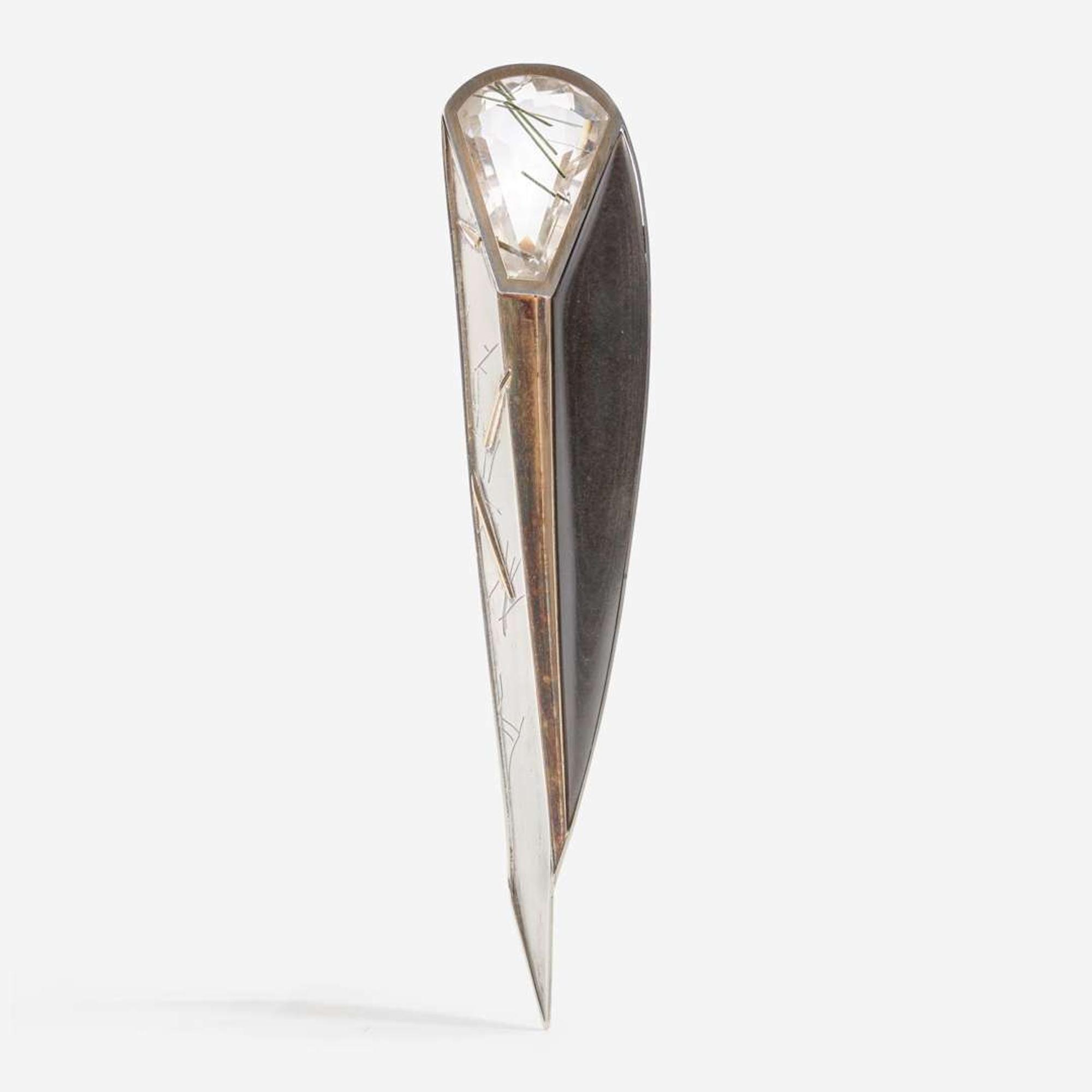 Eleanor Moty (American, b. 1945) "Shard with Micarta" Brooch, USA, 1990