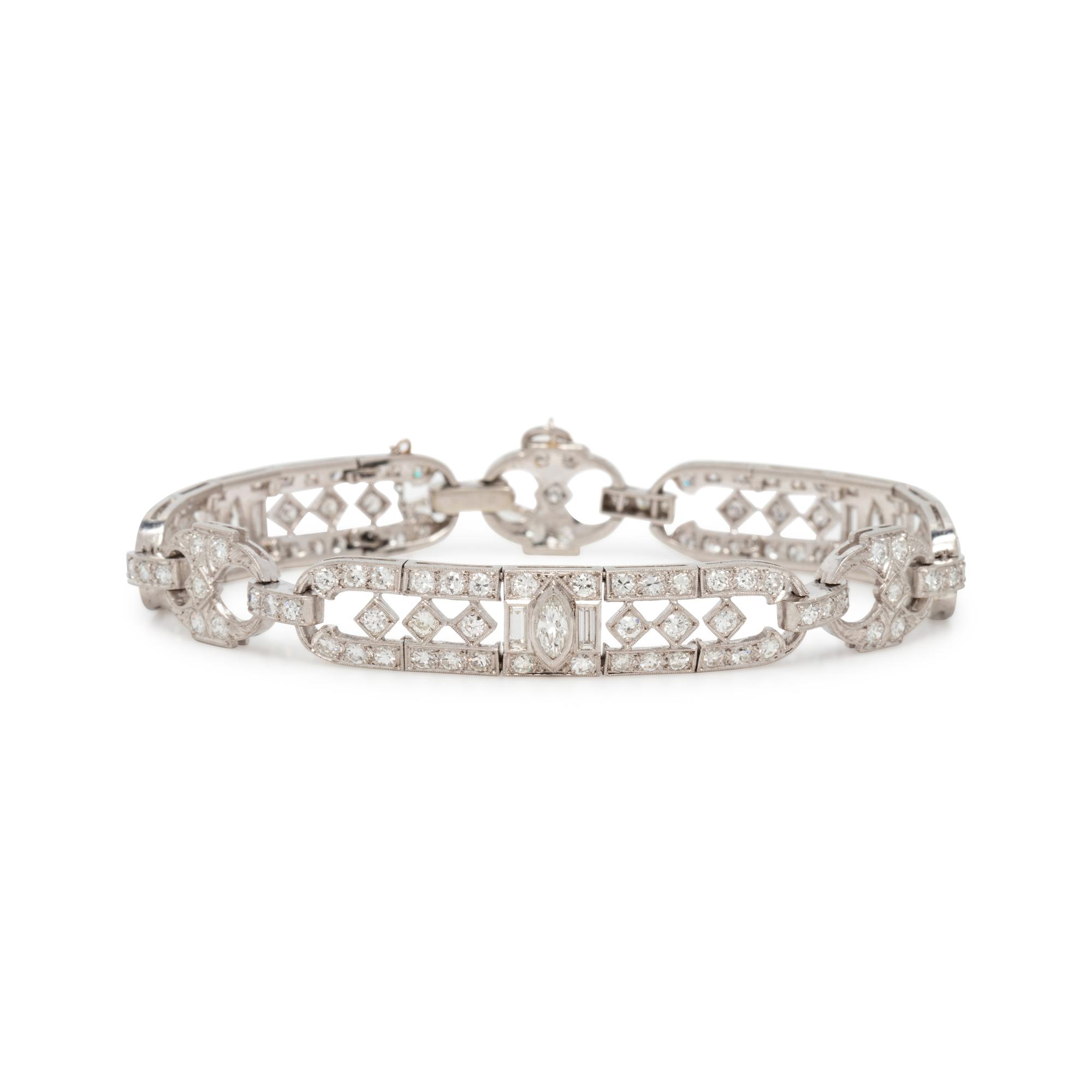 ART DECO, DIAMOND BRACELET