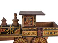A Reed Toys Jack and Jill Mother Goose Railroad Engine and Passenger Car