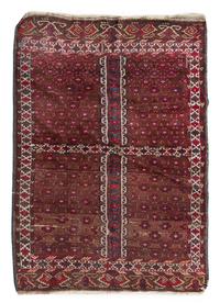 A Yomut Wool Rug 5 feet 6 inches x 4 feet 1 inch.