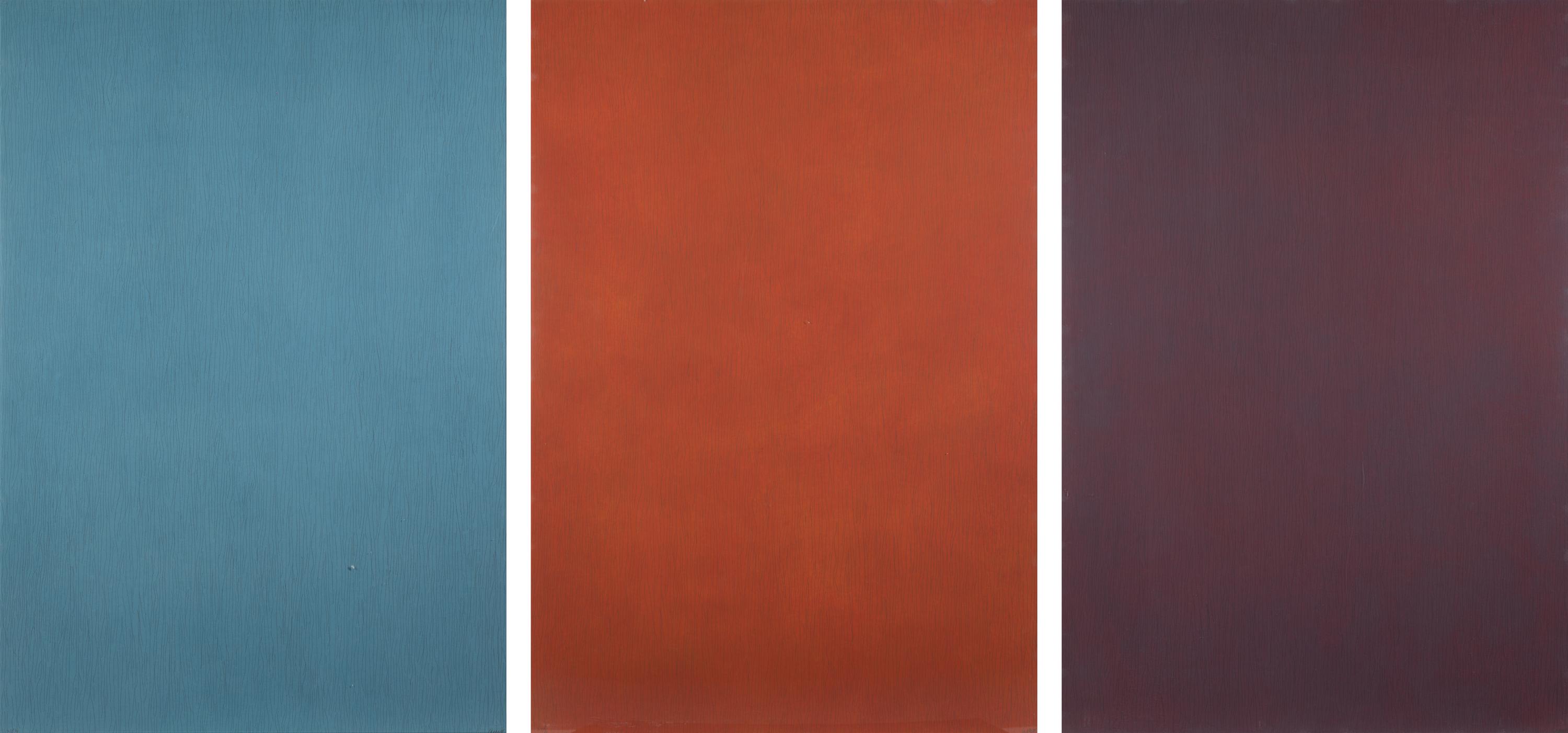 Vertical Lines Not Straight Not Touching on Color (plate numbers 1, 2, and 5 from the portfolio of six)