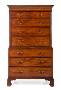 A George III Mahogany Chest on Chest