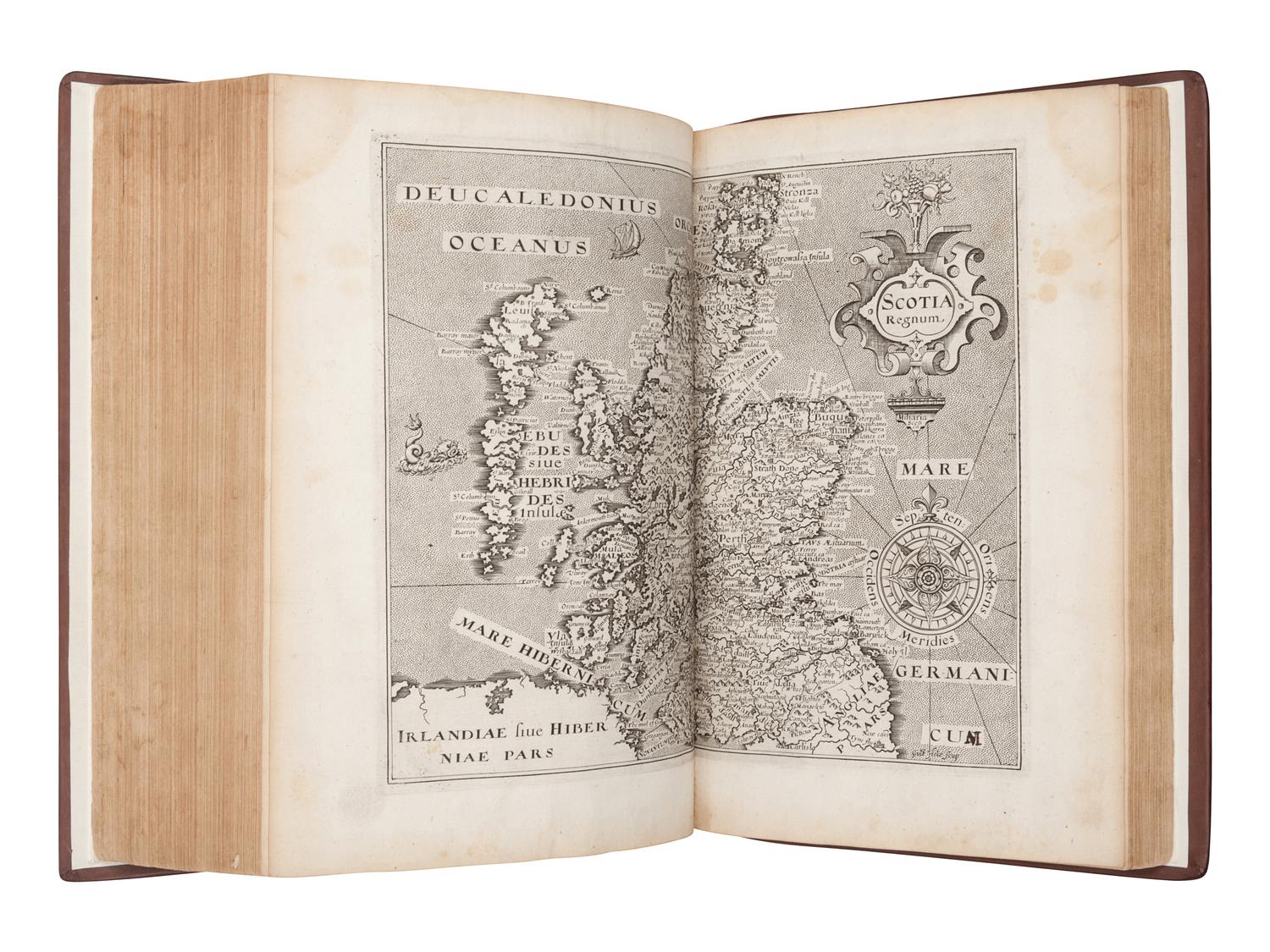 [MAPS & ATLASES]. CAMDEN, William (1551-1623). Britain, Or a Chorographical Description of the Most flourishing Kingdomes, England, Scotland, and Ireland, and the Ilands adioyning ... Beautified with Mappes of the several Shires of England . London: for George Bishop and John Norton, 1610.