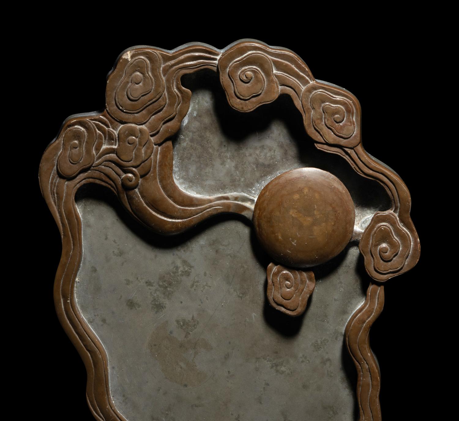 Two Chinese Carved Inkstones